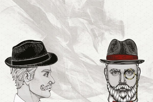 Siyah Şapkalı ve Bıyıklı Johnny White