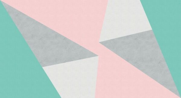 Pastel Geometrik Desenlerle Süslenmiş Duvar Kağıdı Seçenekleri