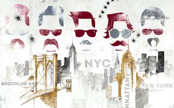 Brooklyn Manhattan Newyork Gözlüklü Adamlar