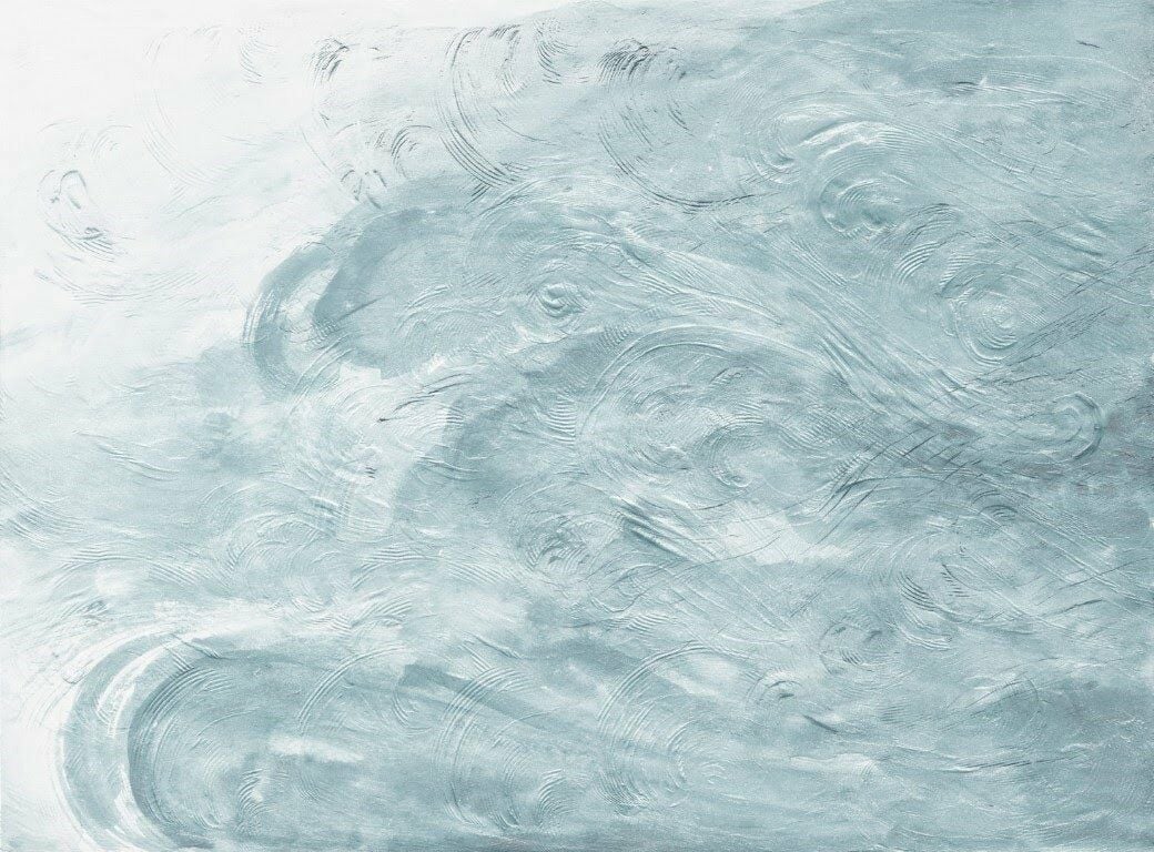 Üfleyen Nehir Tekstil Tabanlı Duvar Kaplaması (Banyo ve Islak Zeminler) - Mavi