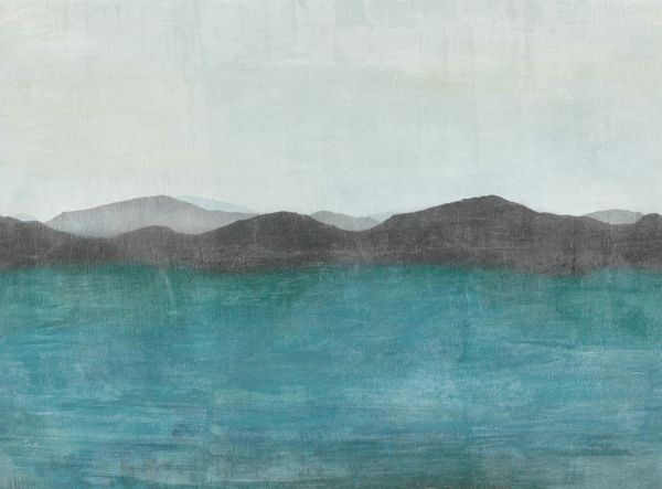 Okyanus ve Dağlar Soyut Kuzey Doğal Hasır Duvar Kaplaması - Kuzey