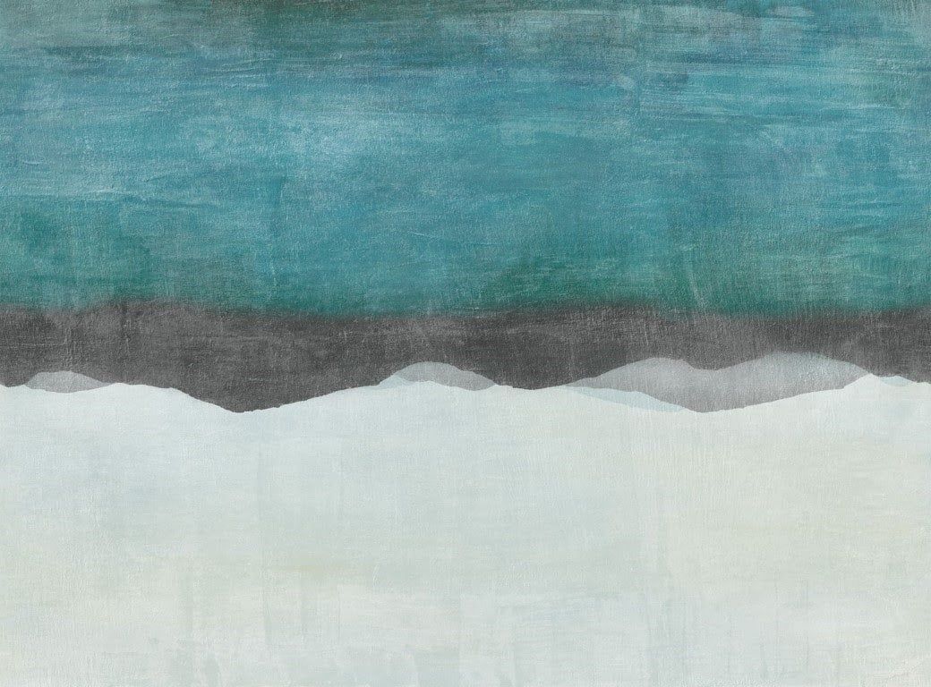 Okyanus ve Dağlar Soyut Kuzey Tekstil Tabanlı Duvar Kaplaması (Banyo ve Islak Zeminler) - Güney