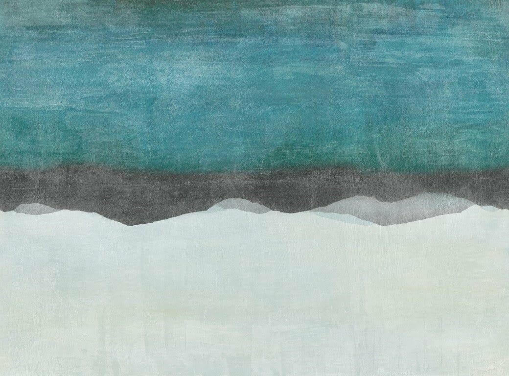 Okyanus ve Dağlar Soyut Kuzey Doğal Hasır Duvar Kaplaması - Güney