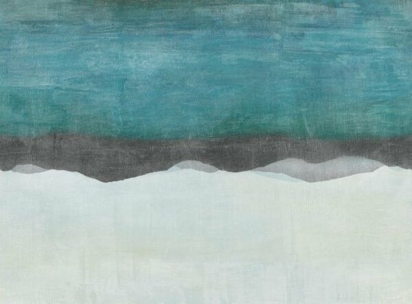 Okyanus ve Dağlar Soyut Kuzey Doğal Hasır Duvar Kaplaması - Güney