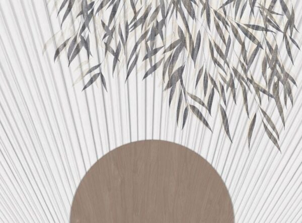 Doğan Sıcak Güneş Doğal Hasır Duvar Kaplaması - Açık Gri