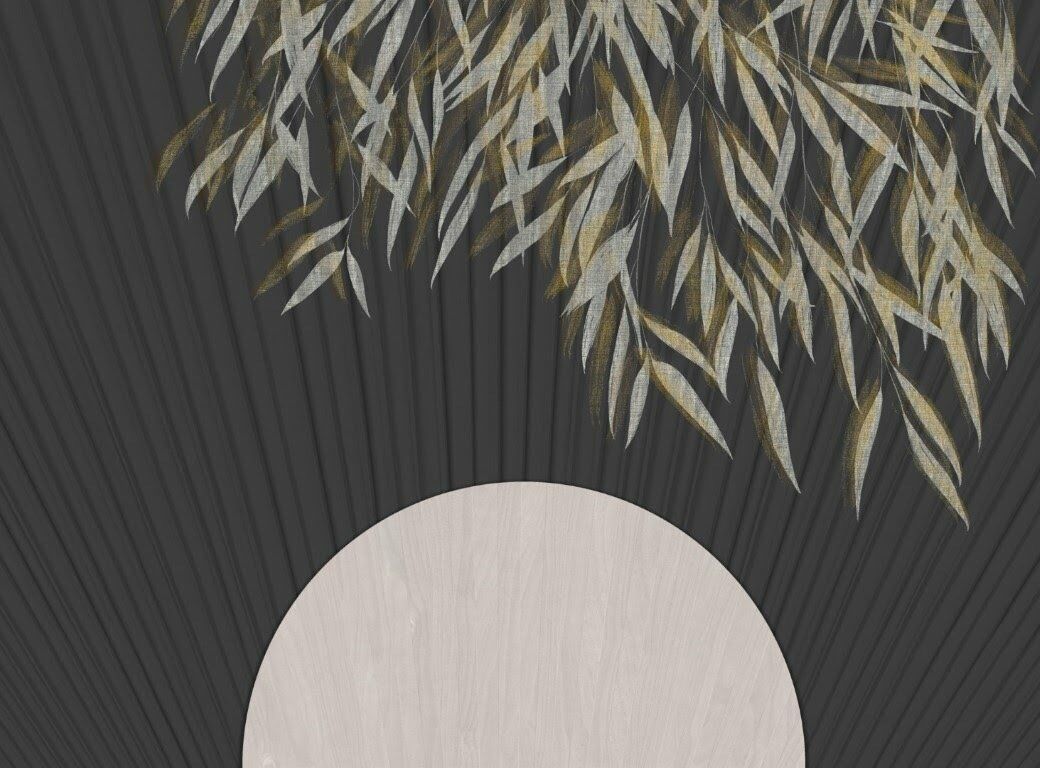 Doğan Sıcak Güneş Doğal Hasır Duvar Kaplaması - Siyah