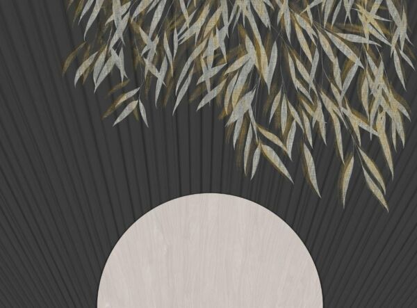 Doğan Sıcak Güneş Doğal Hasır Duvar Kaplaması - Siyah